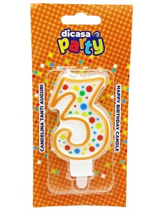 Dicasa Candelina Buon Compleanno - Numero 3